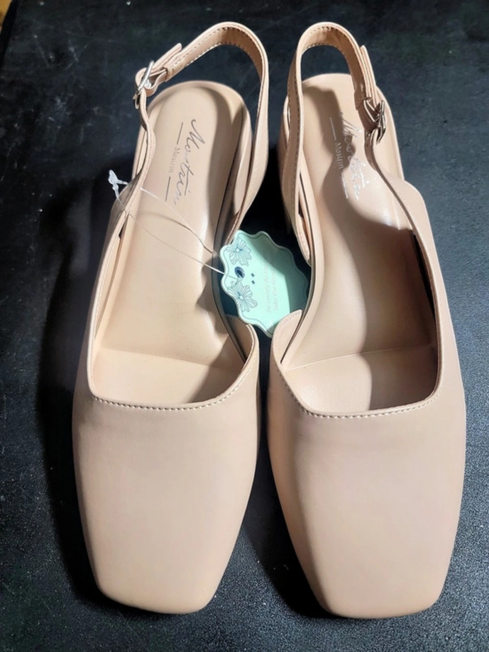 Mostrin Women's Chunky Low Heels D-orsay Slingback Size 718